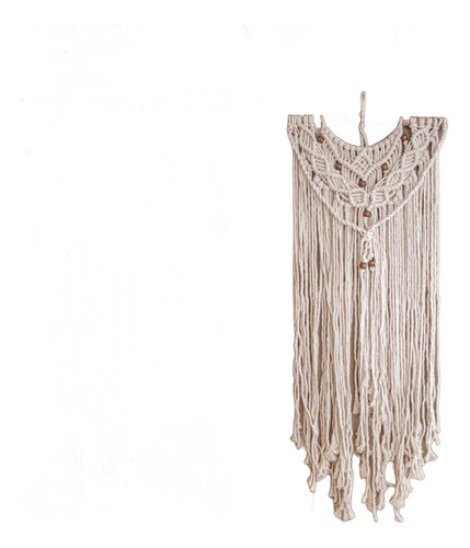 Tapiz Visillo Artesanal Macrame Hindú 40*90 Dina Gerade® Crudo Macrame Hindú