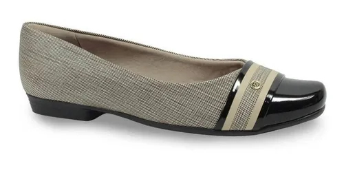 Sapatilha Feminina Piccadilly Salto Baixo Verniz Ref. 250172