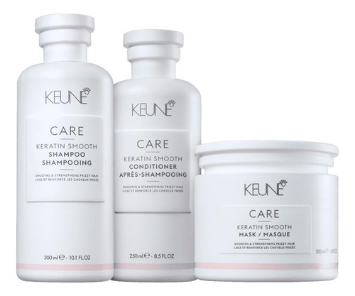 Kit Trio Keune Keratin Smooth - Reconstrução Capilar, 750ml