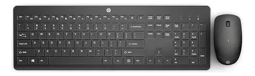 Combo Teclado e Mouse HP 230, sem Fio Wireless USB, Ergonômico, Silencioso, Layout BR Layout ABNT2, Preto (18H24AA#AC4)