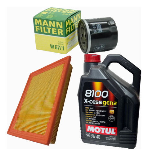 Kit De 2 Filtros Renault Koleos 2.5 + 5lt Motul 8100 5w40