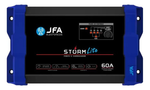 Fonte Carregador Digital Jfa Storm Lite 60a Slim Bivolt