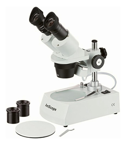 Amscope Se306r-pz Microscopio Estéreo Binocular Delantero,