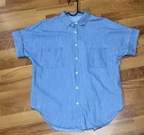 Comprar Camisa Tipo Mezclilla Ligera Dama Chica Camisa Mezclilla