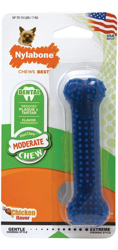 Imagen 8 de 8 de Juguete Masticable Dental Nylabone Moderate Chew Flexichew