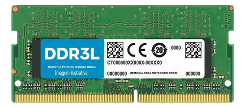 Memória Ram 8gb Ddr3l Notebook Lenovo G400 G400s