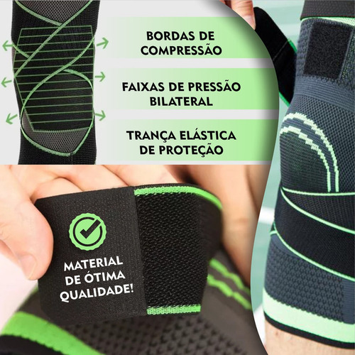 1 Par Joelheira Compressão Tenso Perna Alivia Dores Crossfit