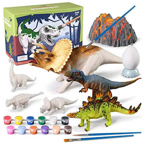 Kit De Pintura De Dinosaurios 3d 12 Dinosaurios Niños ...