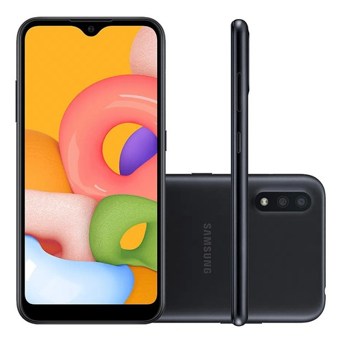 Celular Samsung Galaxy A01 Dual 5.7 32gb 2gb Ram Preto