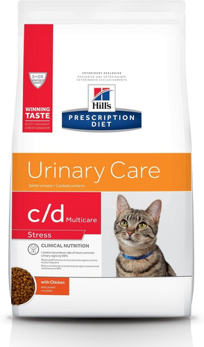 Hills C/d Gatos Stress Salud Tracto Urinario 4lb