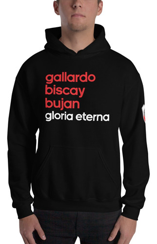 Buzo Canguro River Plate Gallardo Biscay Bujan Gloria Eterna