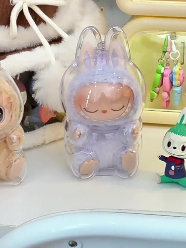 Protector De Labubu Llavero,transparente Funda Para Labubus