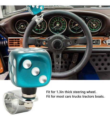 Perilla De Volante De Auto Con Diseño De Dado