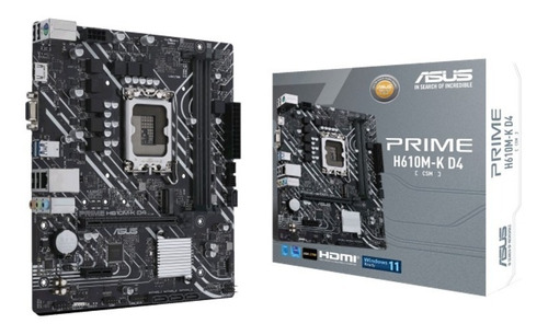 Placa Asus Prime H610m-k D4 Ddr4 Lga 1700 Intel