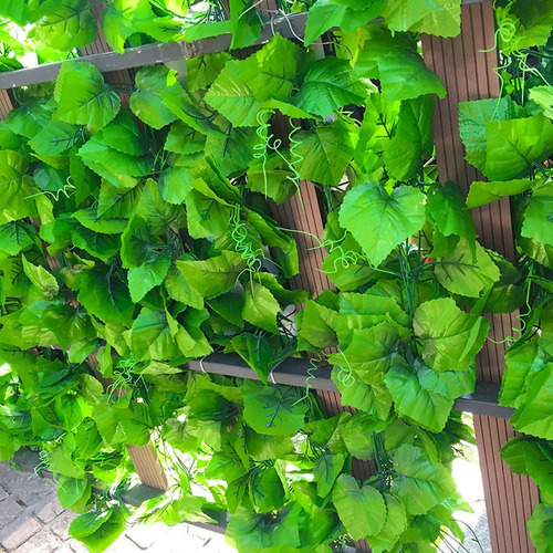 12pcs De Flores Artificiais Seda Falsa Pendurada Hera 2,4 M