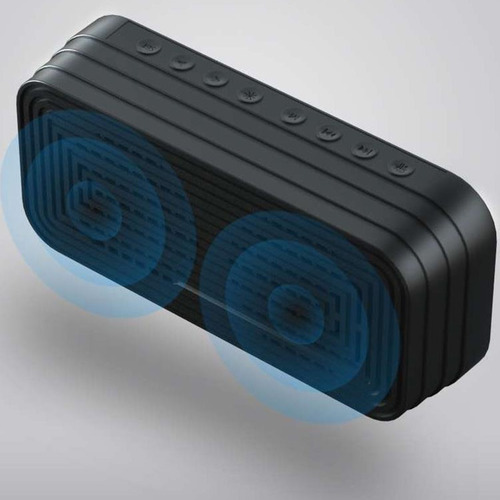 Imagen 10 de 10 de Reloj Radio Despertador Bluetooth Batería Alarma Micro Sd