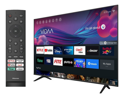 Imagen 3 de 6 de Smart Tv Led 70 Pulgadas 4k 70a6h Hisense