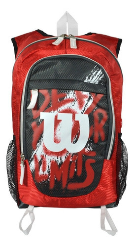 Mochila Wilson Running Bici Trekking Liviana Correr Escuela Color Rojo