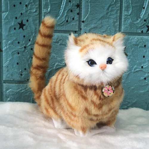Muñeca Grande De Labrador Blanco Con Forma De Gato Maullido