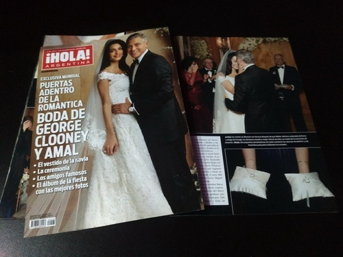 George Clooney * Tapa Y Nota Revista Hola 203 * 2014