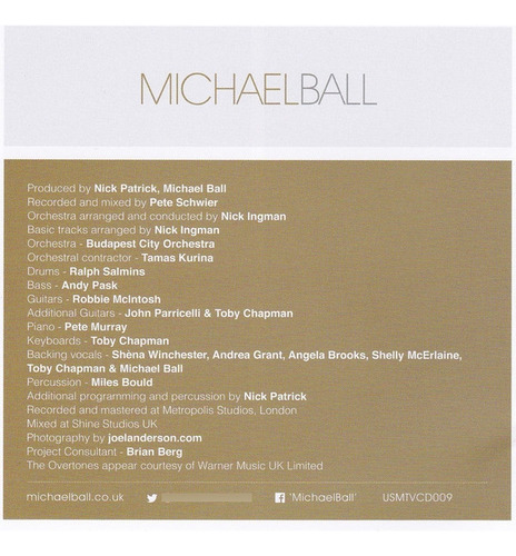 Cd If Everyone Was Listening (michael Ball) Estándar