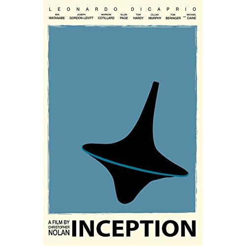 Póster De Película Inception  Trompo Giratorio  Leona...