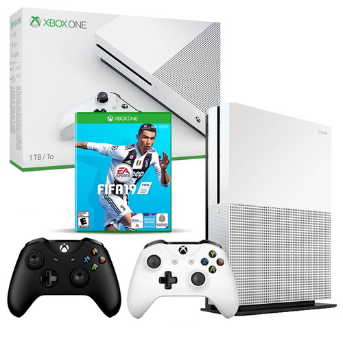 Xbox One S 1tb Nuevas + Fifa 19 + 2 Joysticks, Macrotec