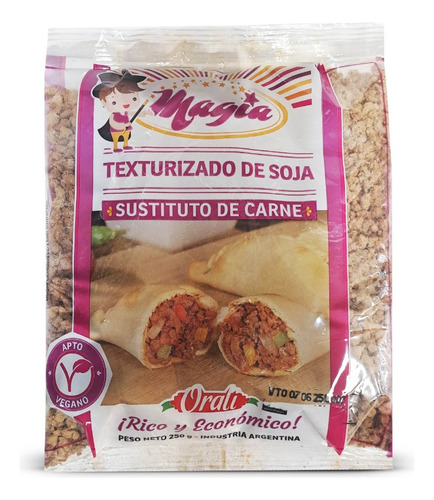 Sustituto Carnico Carne Soja Texturizada Orali 250g Pack X4