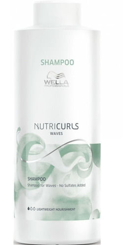 Shampoo Para Ondas Wella Nutricurls 1000ml