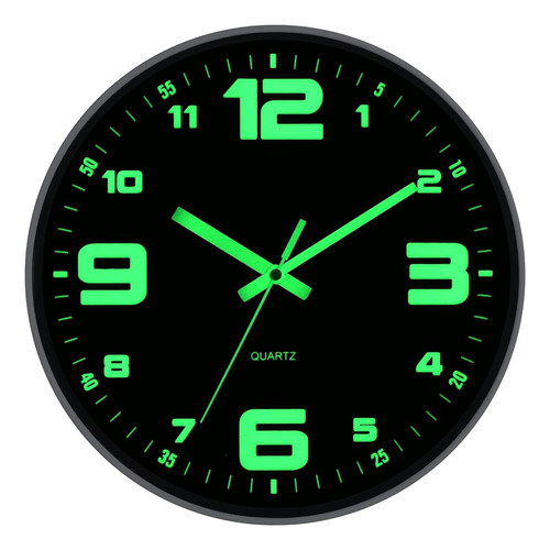 Kinatime Wall Clocks Funciona Con Baterías - Glow In The Dar