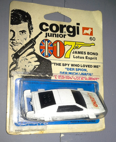 Corgi Jr Lotus Auto James Bond 007 Spy Who Loved Me 1976