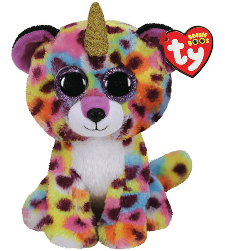 Pelúcia Animais Ty Beanie Boos 16cm Macio - Toyng 44098 Cor Giselle