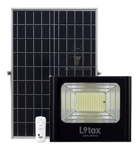 Reflector Led Solar 50w Luz Fria Exterior