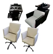 Comprar Combo De Peluqueria Lavacabeza +2 Sillones+carro Ayudate