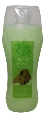 Shampoo Hipoalergenico Con Aloe Vera Para Mascotas 425 Ml.