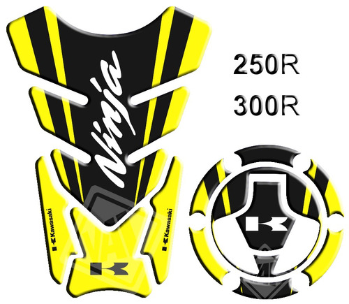 Protetor Tanque Bocal Kawasaki Ninja 250 300 Amarelo 582