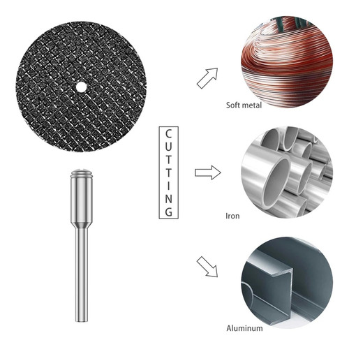 Kit Discos Corte Diamante S Para Dremei Mototool Taladro 60