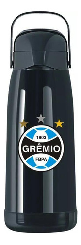Garrafa Térmica Magic Pump Futebol Grêmio 1l Termolar 13282