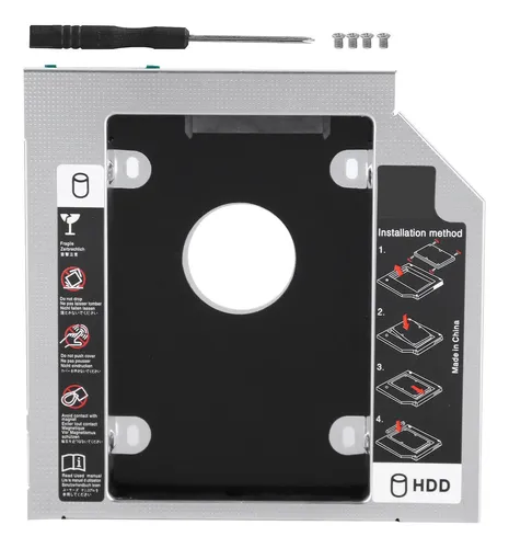 Caddy Adaptador Segundo Disco Duro Sata Ssd Cd Dvd De 9.5mm