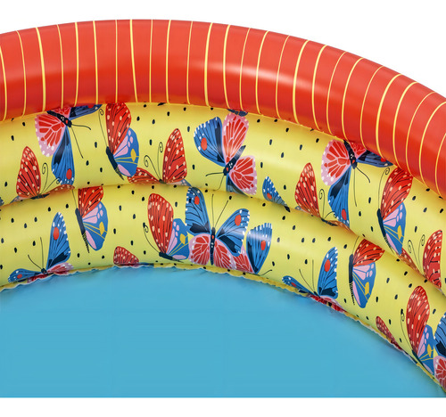 Piscina Mariposas 168x38cm - Bestway Color Rojo
