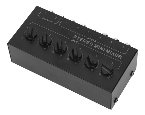 Mezclador Pasivo Mini Estéreo De 6 Canales De Volumen Indepe