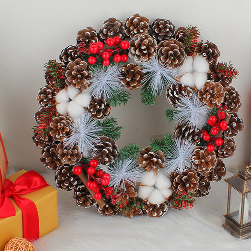 Guirnalda De Puerta De Navidad Guirnalda Artificial De 35 Cm