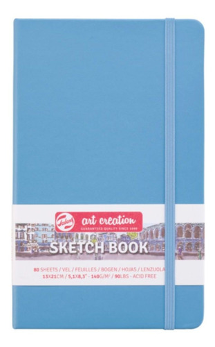 Libreta Art Creation Azul Lago 13x21cm 140gr 80hjas.