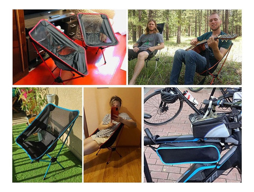 Silla Plegable Portátil Desmontable Exteriores Picnic Pesca