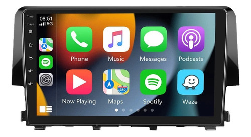 Estéreo De Pantalla Honda Civic 2016 Al 2021 Carplay Android