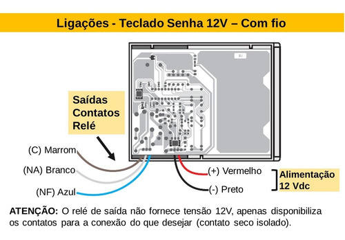 Teclado Senha Controle Acesso Conect +fechadura + Fonte