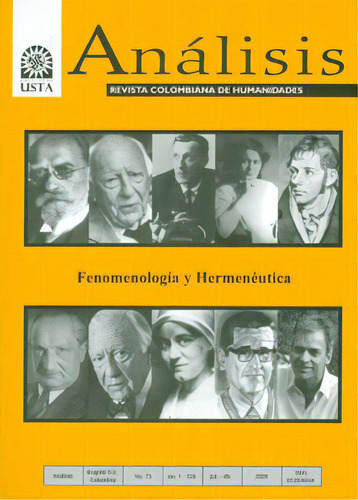 Análisis. Revista Colombiana De Humanidades No. 75. Fenome, De Varios Autores. 08454-75, Vol. 1. Editorial Editorial U. Santo Tomás, Tapa Blanda, Edición 2009 En Español, 2009