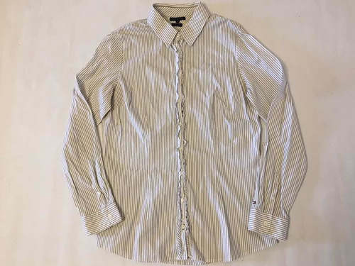 Camisa Manga Larga Rayada Tommy Hilfiger Talle 12 Stretch