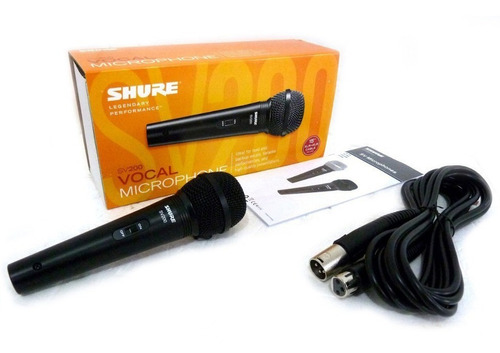 Microfono Shure Sv200 Dinamico Cardioide Para Voz + Cable