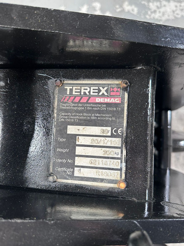 Pasteca De 1 Reenvío Para Grúa Terex